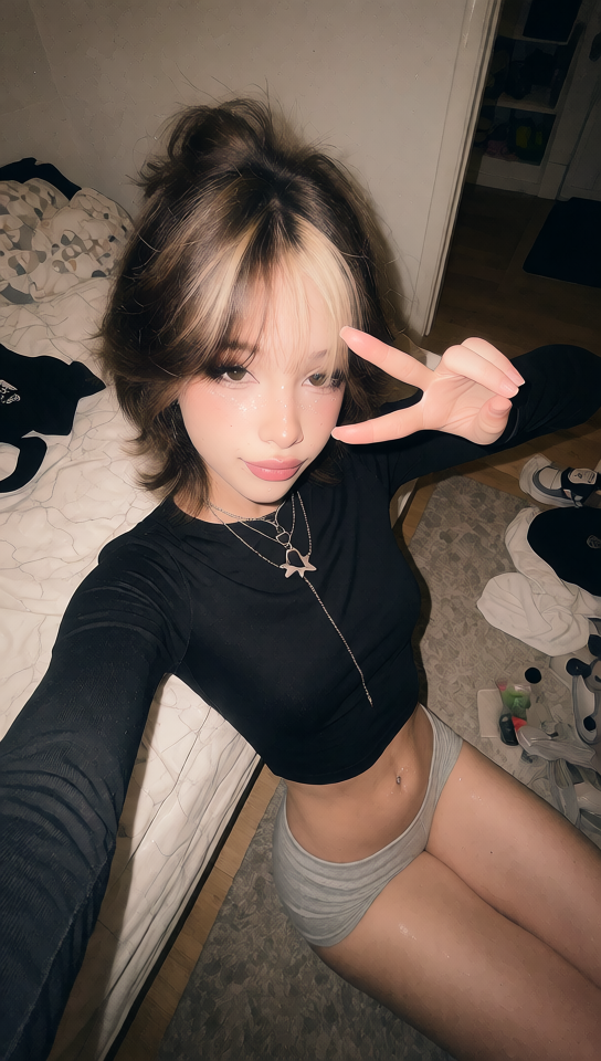 Bedroom selfie